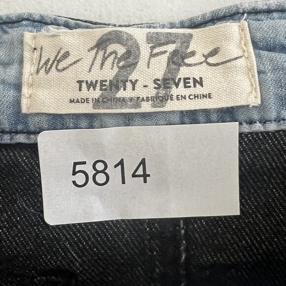 Free People Mini Skirt Women's Size US 27 (4) East Of Eden Denim Washed Black - Picture 8 of 8